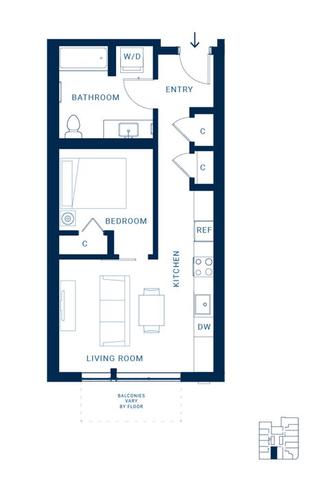 Shoresmith Apartments Urban F Floor Plan